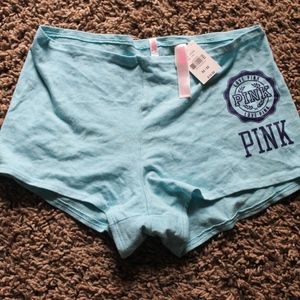 ✨NWT✨👀 PINK Victoria Secret💋 Sky Blue Boy Shorts